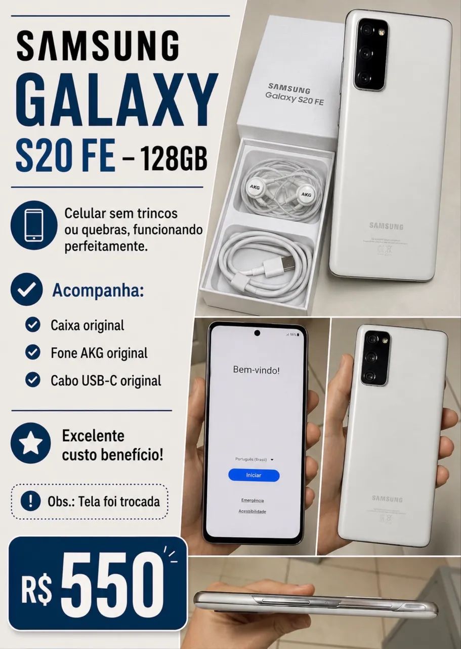 SAMSUNG GALAXY S20FE - IMPERDÍVEL 