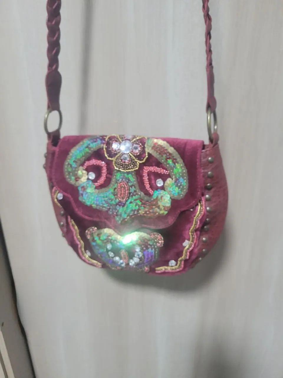 Bolsa vintage bordada Cristofoli  - Foto 4