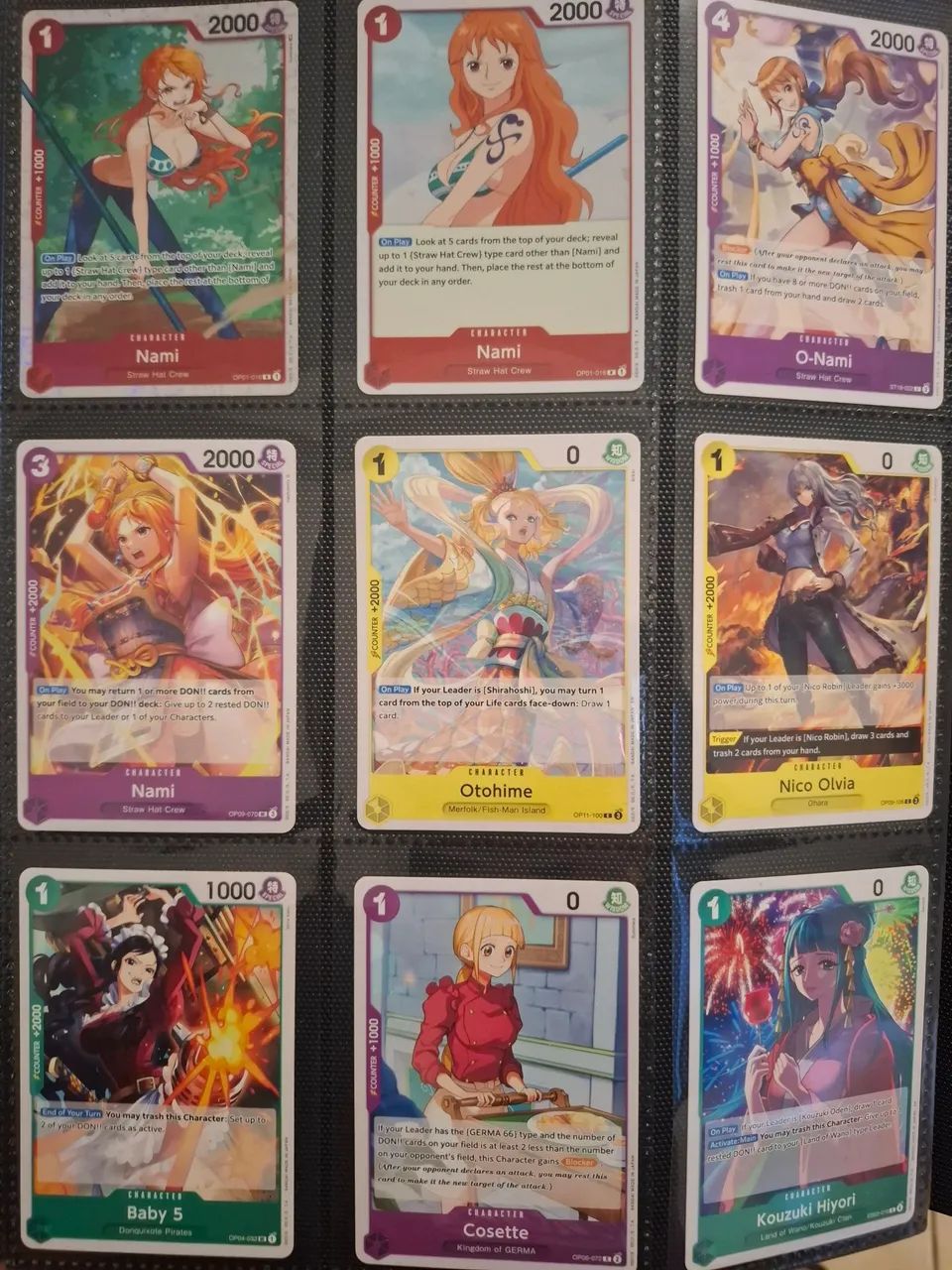 Belas Garotas One Piece Card Game Coleção