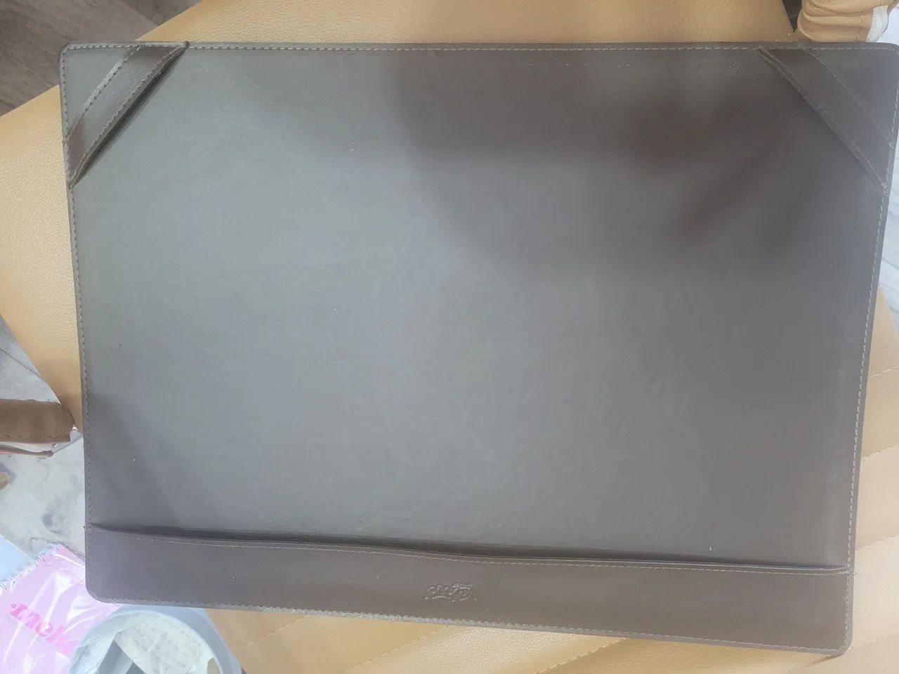 Bloco Semanal A3 e Desk pad de mesa de couro - Foto 4