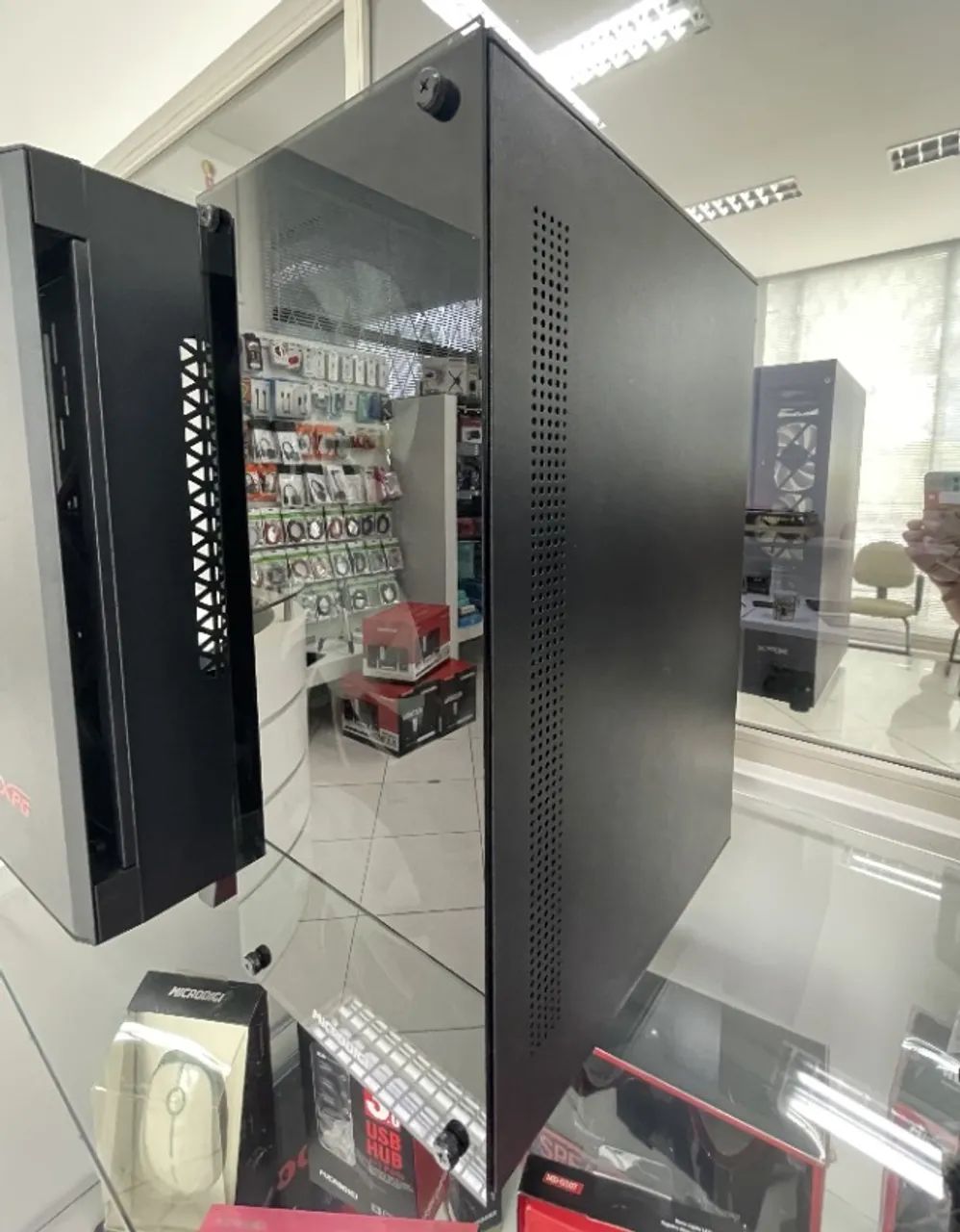 ?Gabinete gamer MD-535- Vidro Duplo temperado- novo/lacrado  - Foto 2
