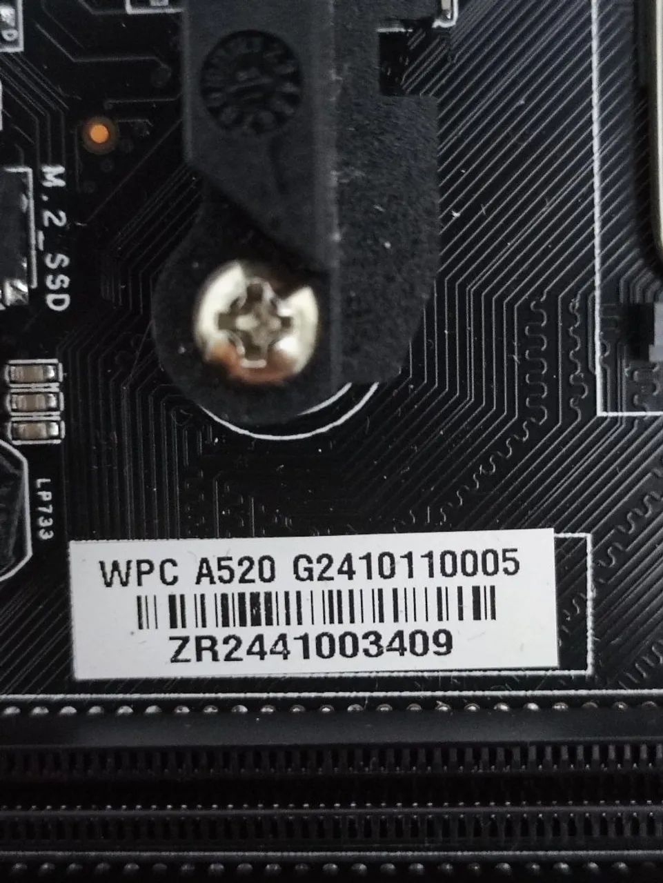 Placa mãe WPC A520 ( COM DEFEITO) - Foto 2