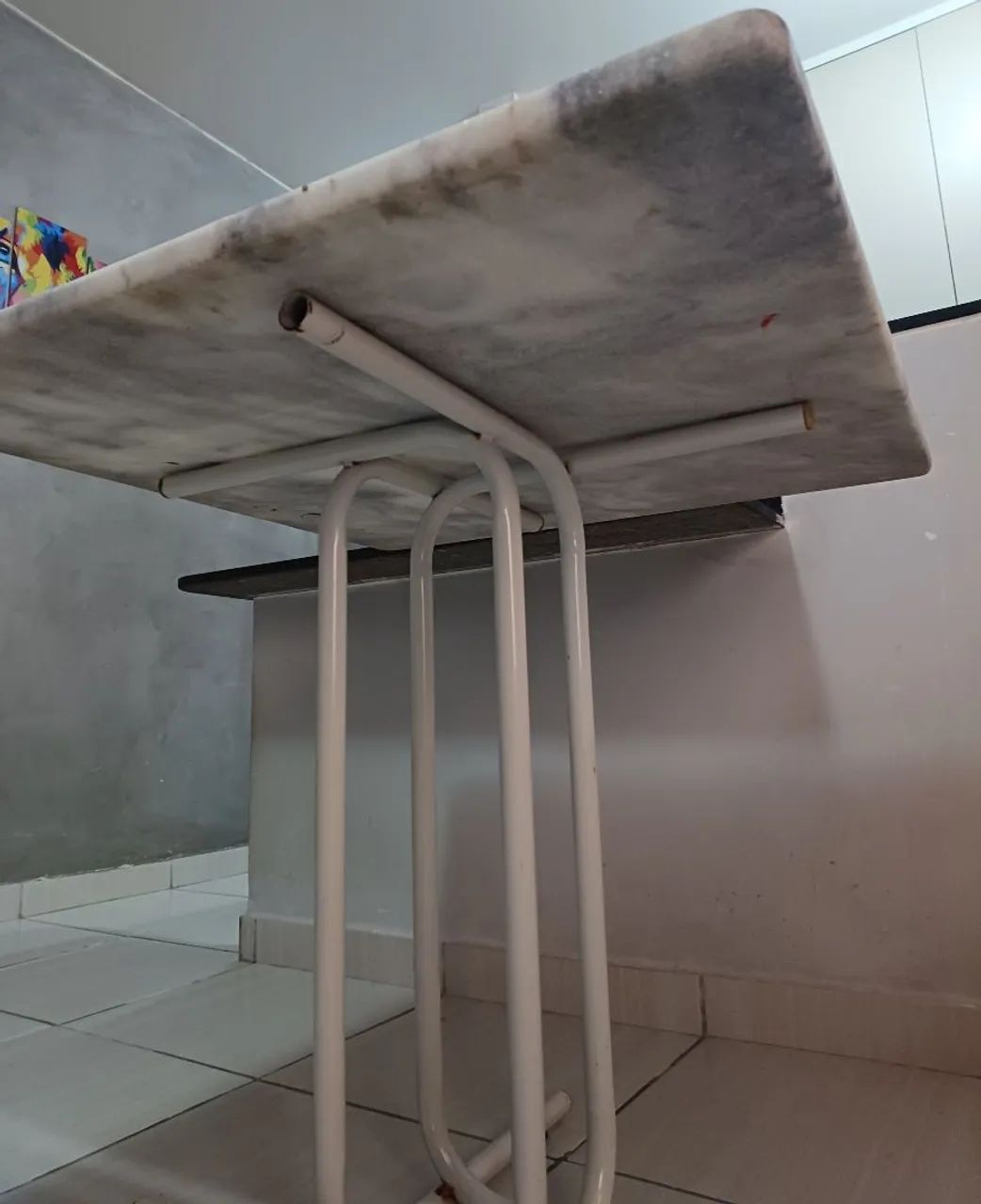 Mesa de mármore SEM cadeiras  - Foto 3