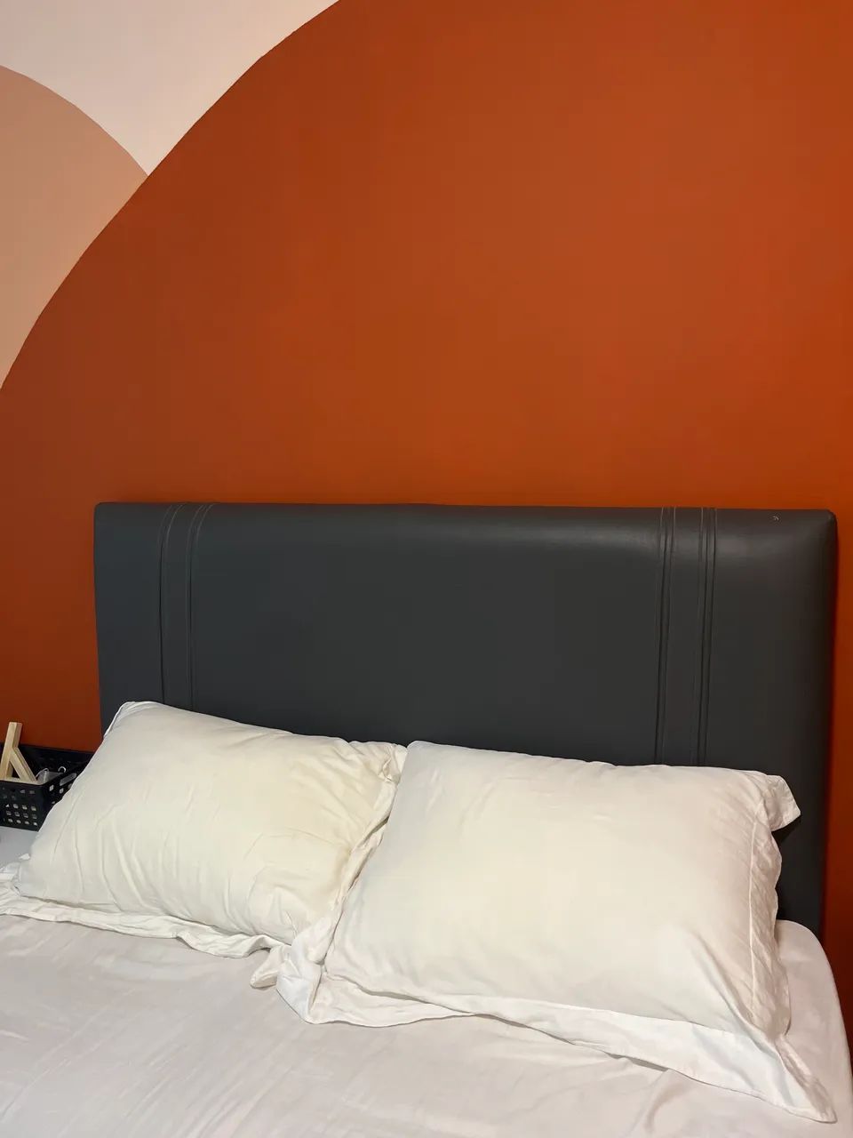 Cabeceira cinza em corino Ortobom - Foto 4