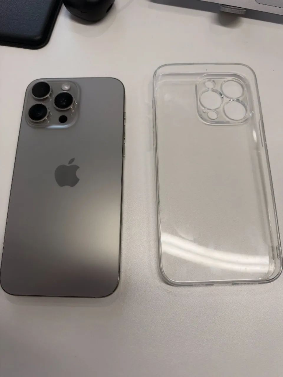 Iphone 15 Pro Max 256 Tinanio Cinza Natural - Foto 2