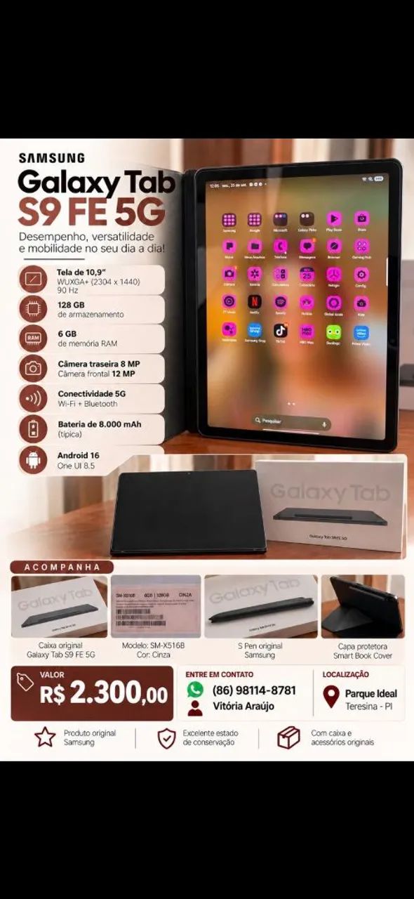 Galáxia Tab S9