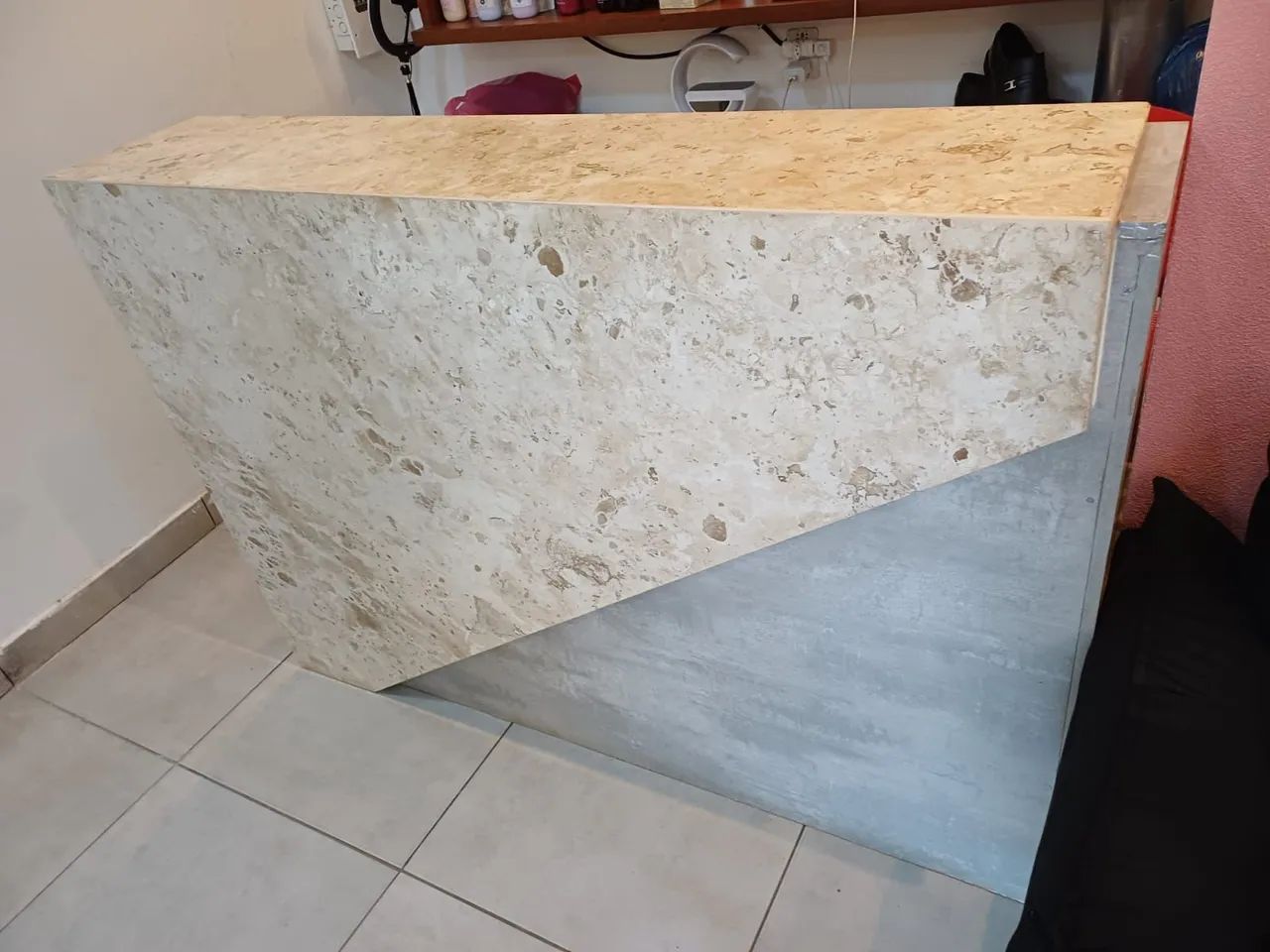 Lindo Balcão de Atendimento em MDF com Mármore - Design Moderno - Foto 2