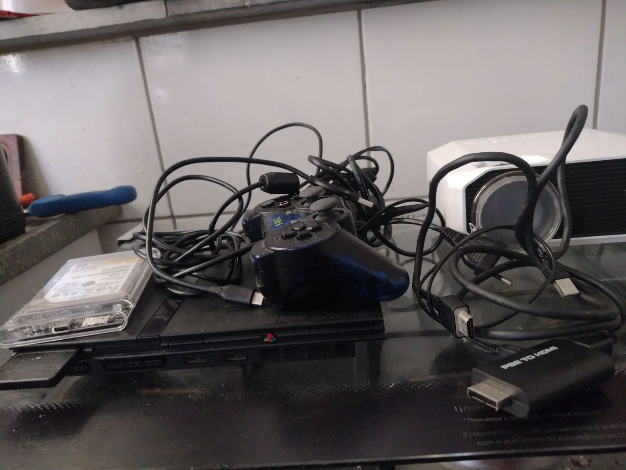 PS 2 COM HD + PROJETOR