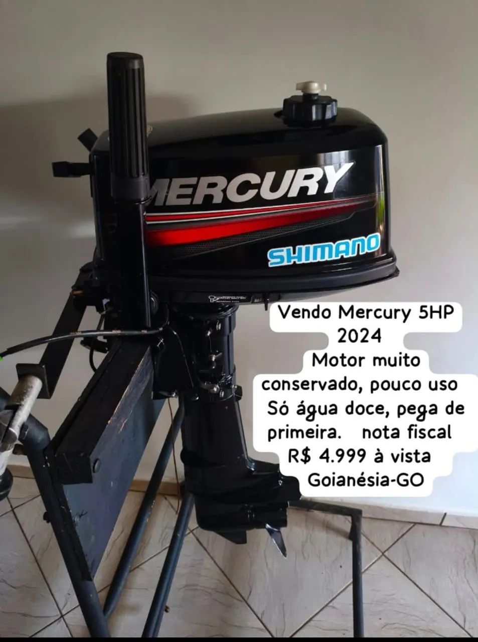 Motor de popa Mercury 5 HP 2024 ZAP *