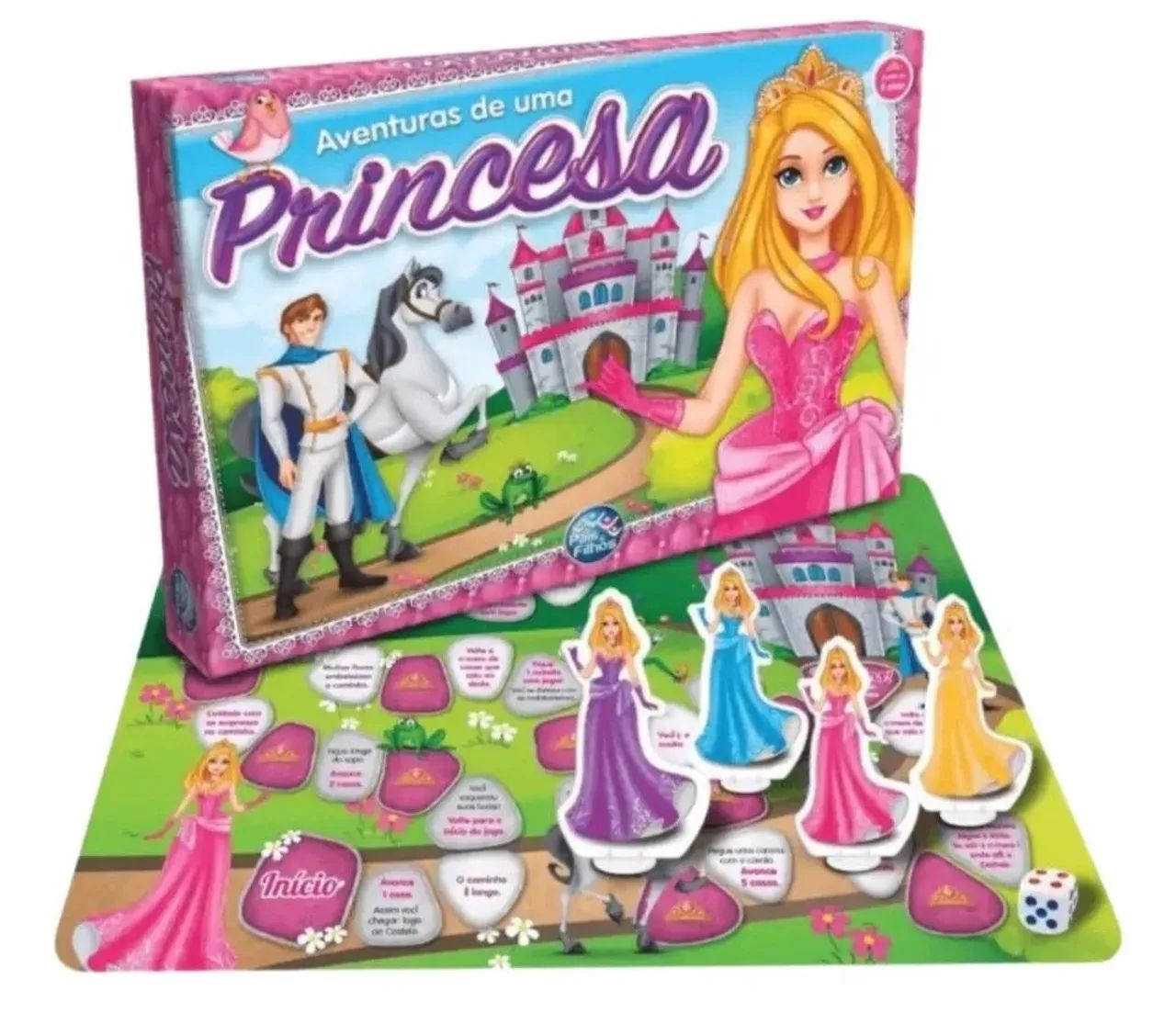 Jogo de Tabuleiro Aventuras de uma Princesa