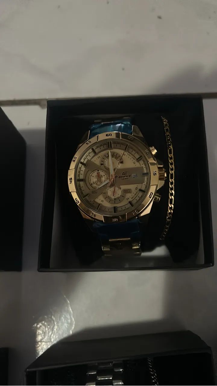RELÓGIO CASIO EDIFICE + PULSEIRA - Foto 2