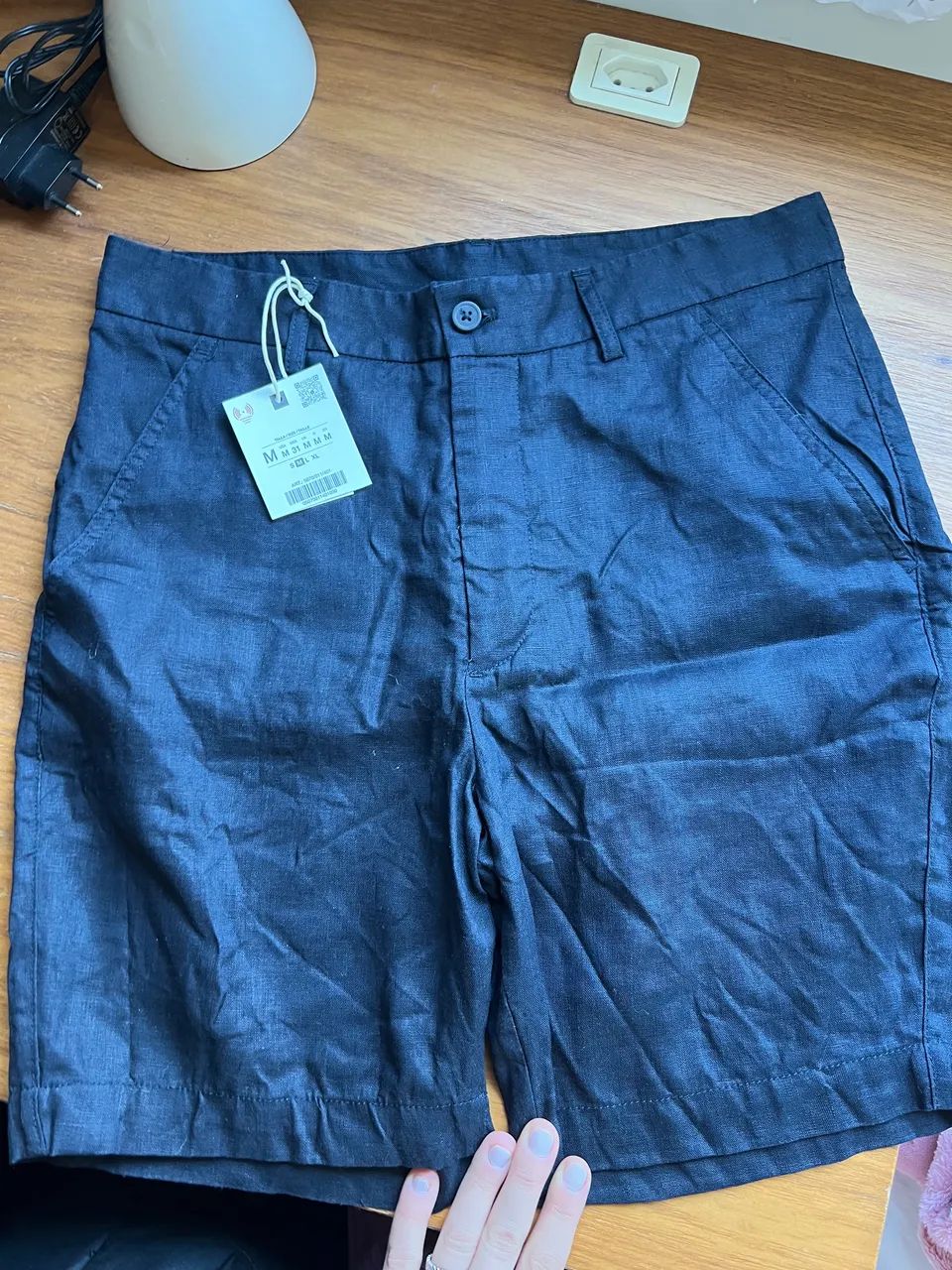 Shorts NOVO 100% linho da ZARA
