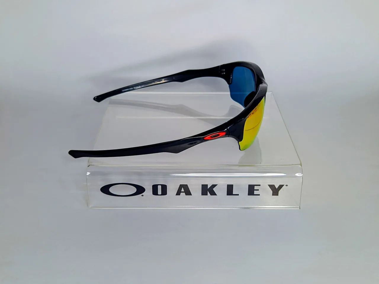 Óculos Oakley Flak Beta Black nas Ruby Iridium Polarized  - Foto 5