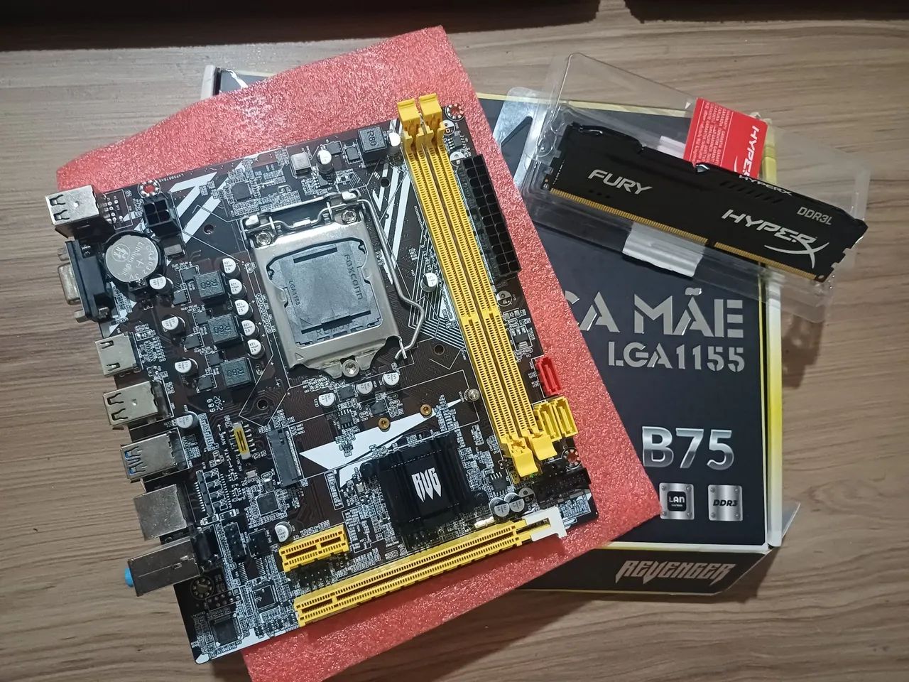RAM 8gb + Placa-Mãe B75 Intel LGA 1155 DDR3 - Foto 3