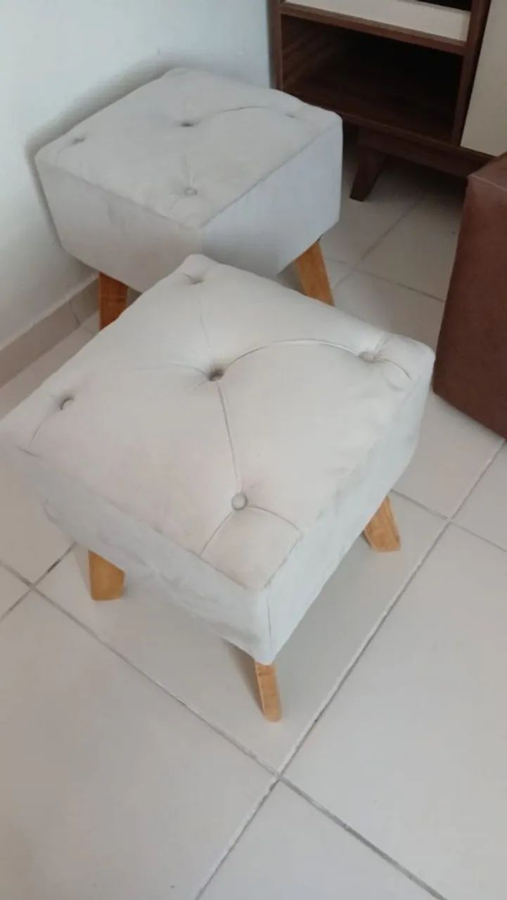 Puffs confortáveis e resistentes