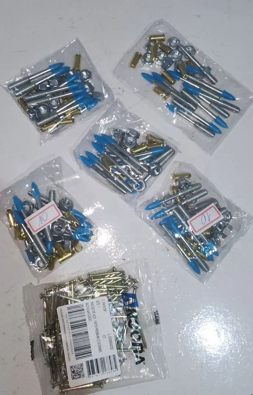 Kit fixação drywall e gesso + pregos de aço 