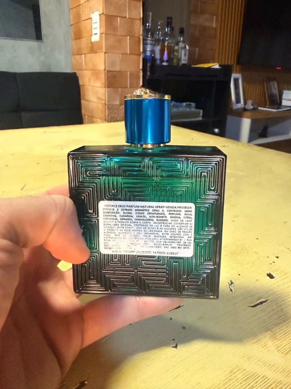 Perfume Versace Eros Parfum 100ml - Foto 4