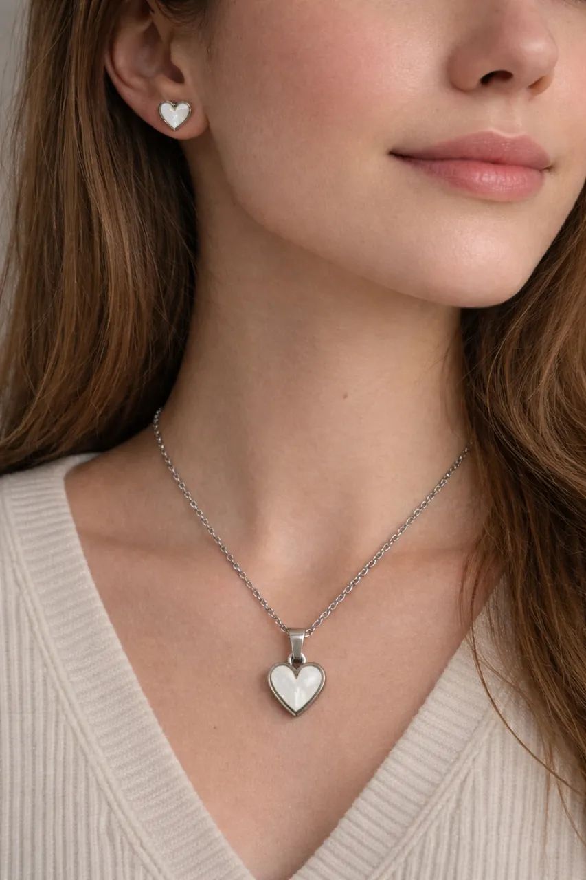 Conjunto coração- semijoias  - Foto 2