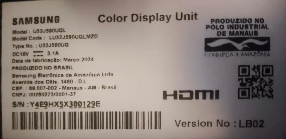  Monitor Samsung 32 polegadas 4k modelo LU32J590 - Foto 2
