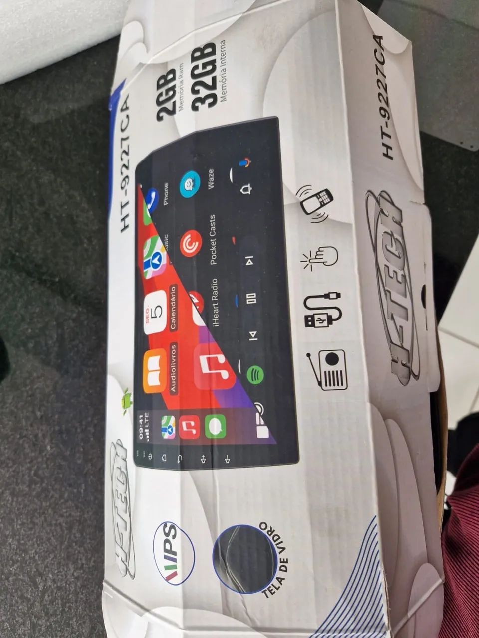 Central Multimídia H-Tech 9? Android | CarPlay | Android Auto | GPS | Seminova - Foto 4