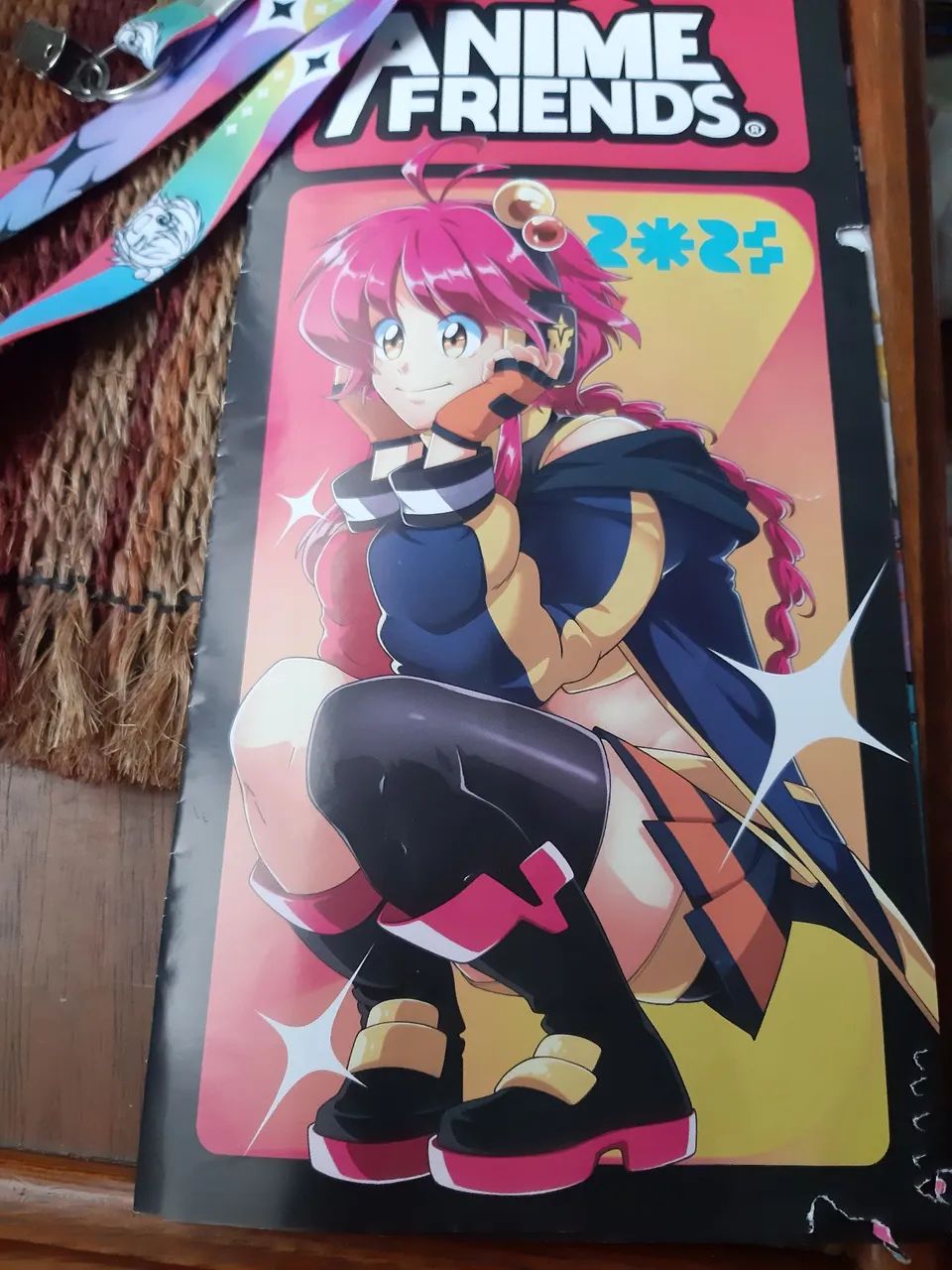 Anime Friends 2025: cordão e mapa divulgação usados 