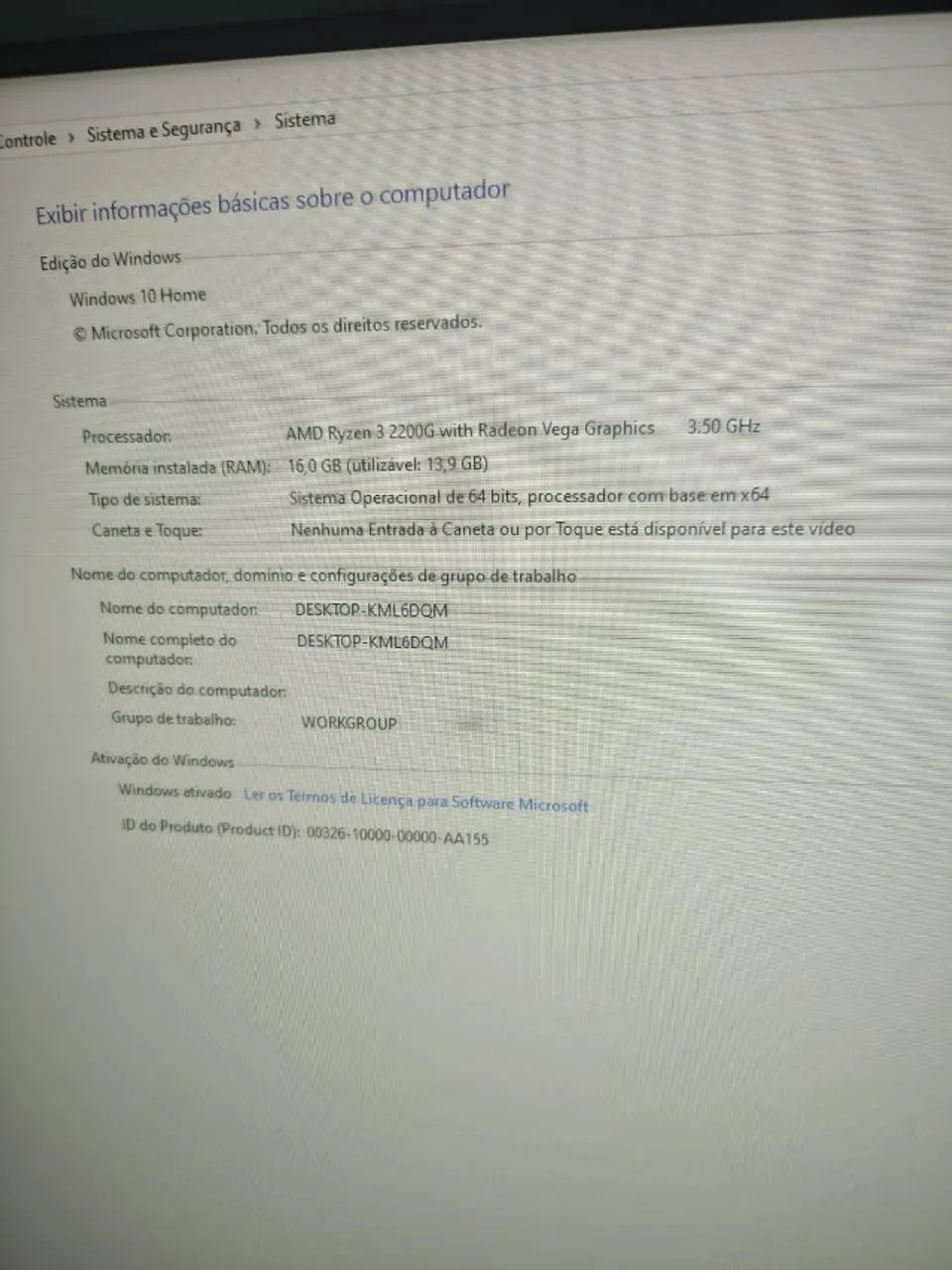 PC para venda - Ryzen 3 2200G - Foto 2