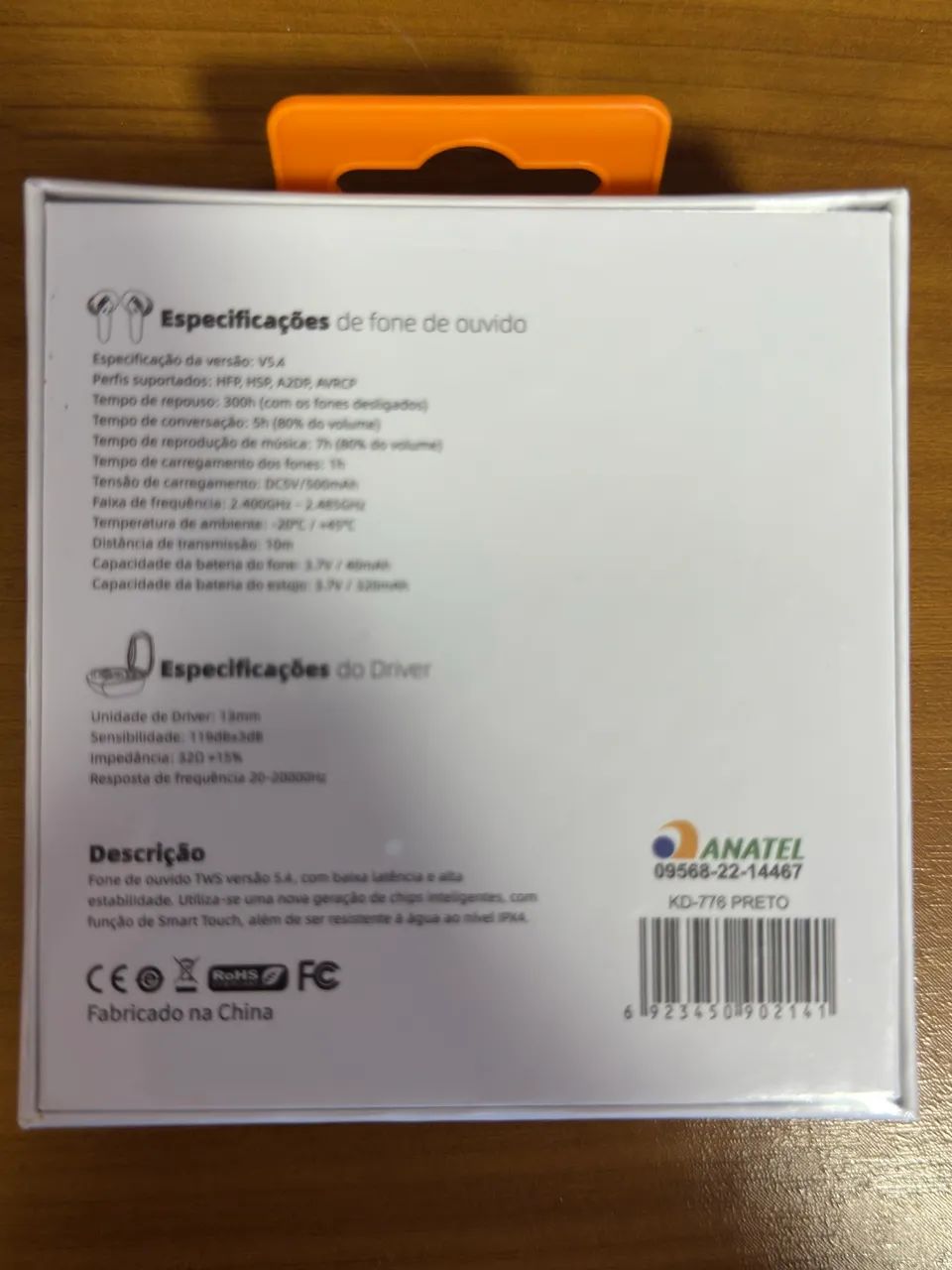Fone de ouvido Bluetooth Kaidi - Foto 2
