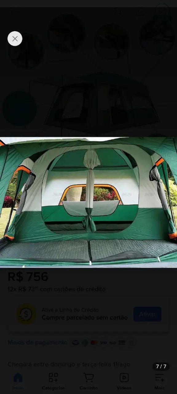 Barraca de camping