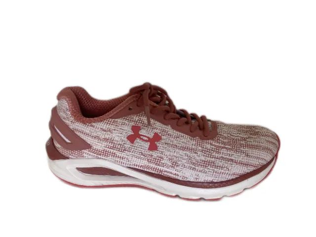 Tênis Feminino Under Armour Branco Rosa Corrida Academia 37