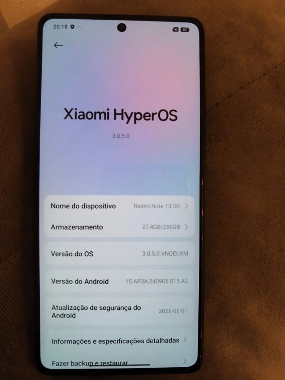 celular xiaomi redmi note 13 5g 256gb - Foto 4