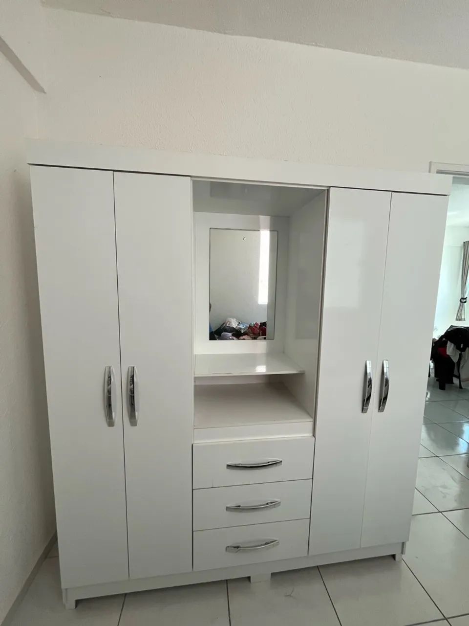 Guarda Roupa Casal (Branco)