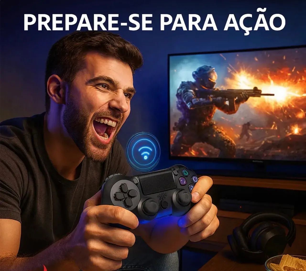 Controle PS4 - Foto 2