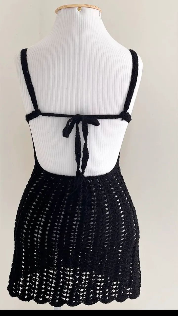 Vestido elegante em Crochê  - Foto 4