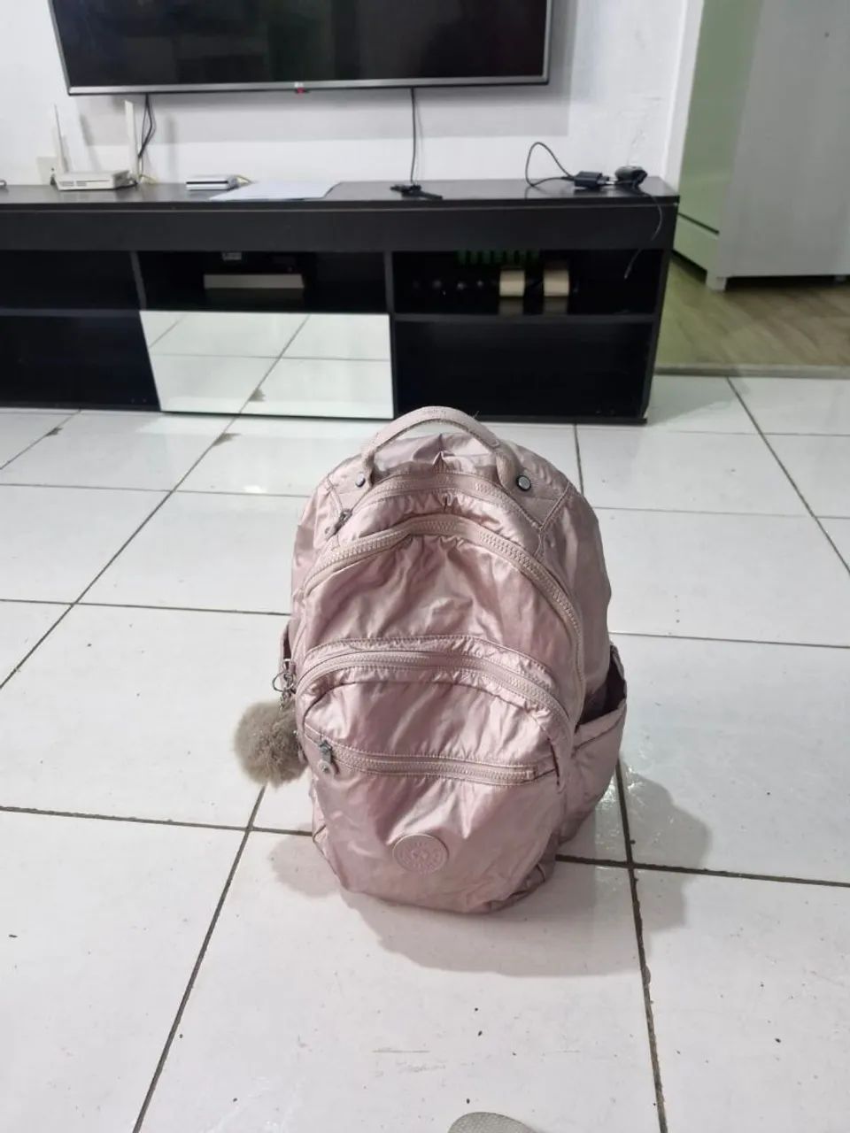 Mochila kipling bronze pink met nunca usada- NOVA - Foto 2