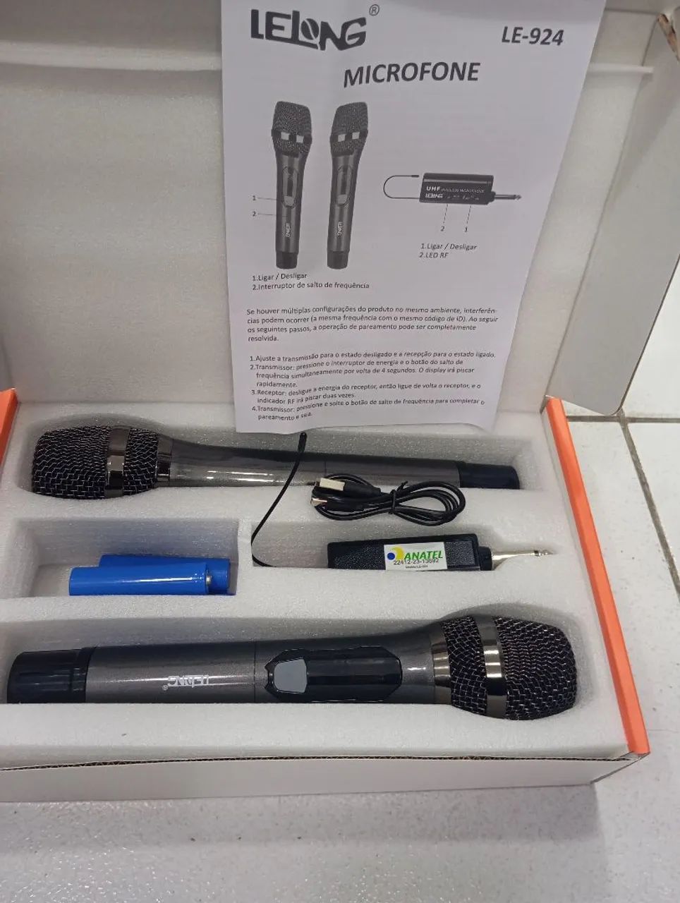 Kit 2 microfone sem fio  - Foto 5
