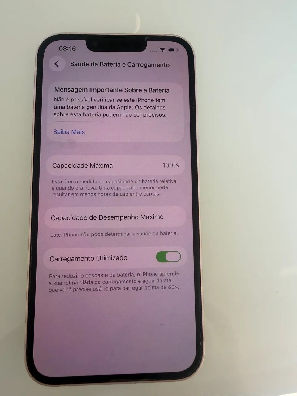 iPhone 13 128g branco bateria novo - Foto 4