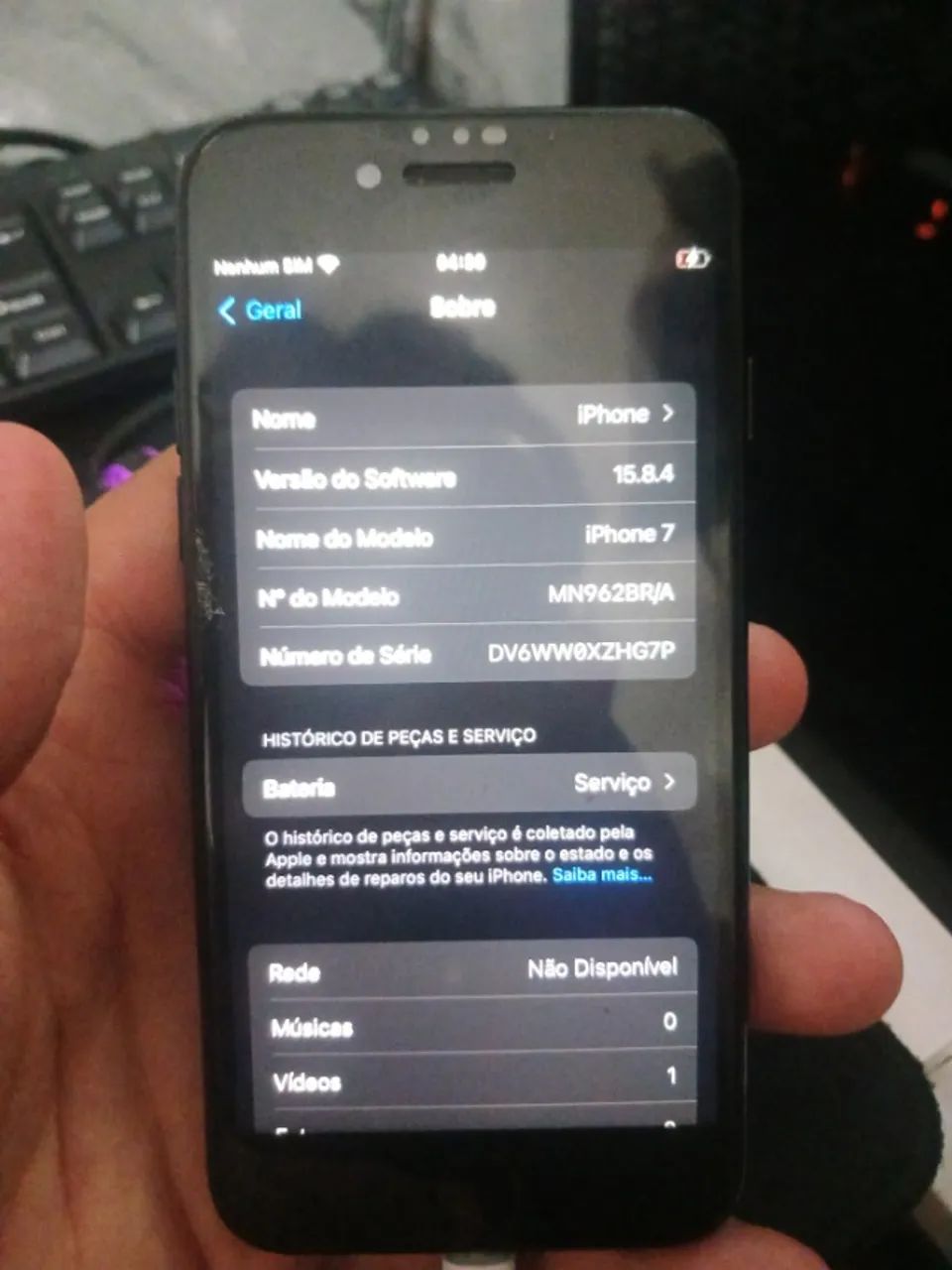 IPHONE 7 USADO COM ALGUNS DETALHES - Foto 6