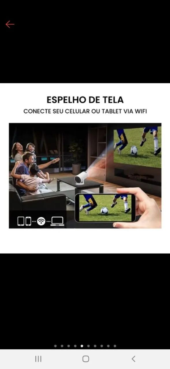 Projetor 4K HD 150 Polegadas Celular, Xbox, PS, Pc, Wifi HY300 Pro Magcubic - Foto 3