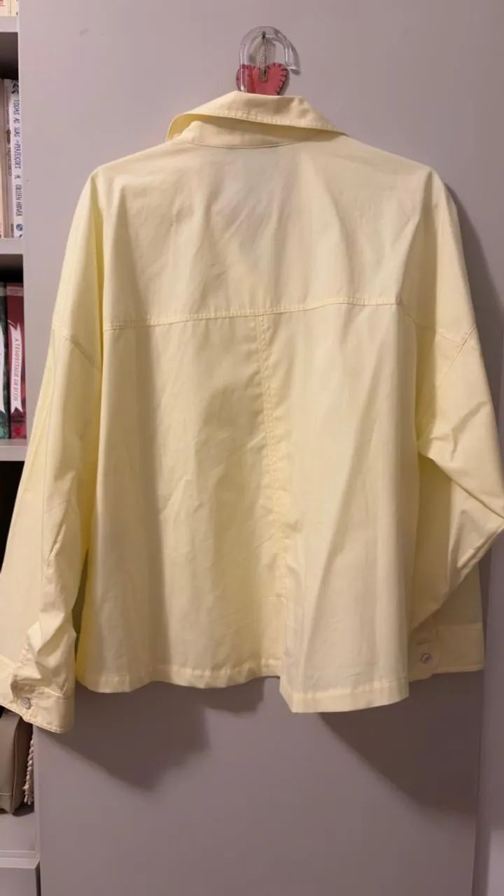 Camisa amarela - zara - m - Foto 3