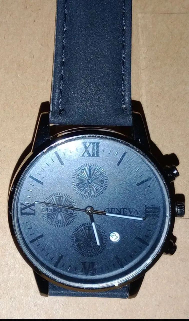 Relógio Geneva Preto Feminino