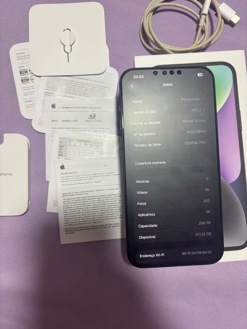 Vendo iPhone 14 Plus 256g original 