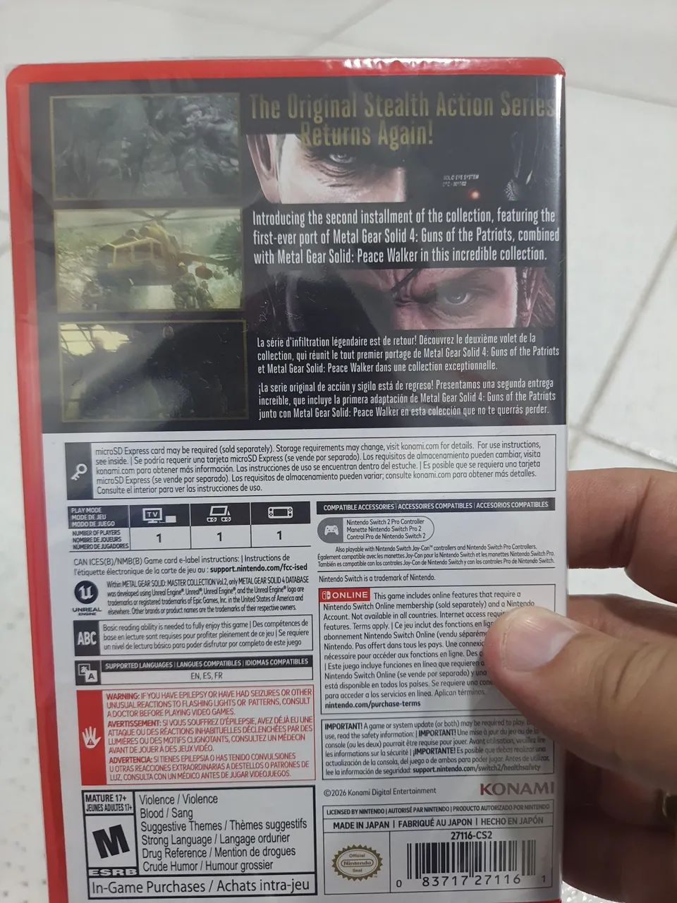 Metal gear solid Nintendo switch 2  - Foto 2