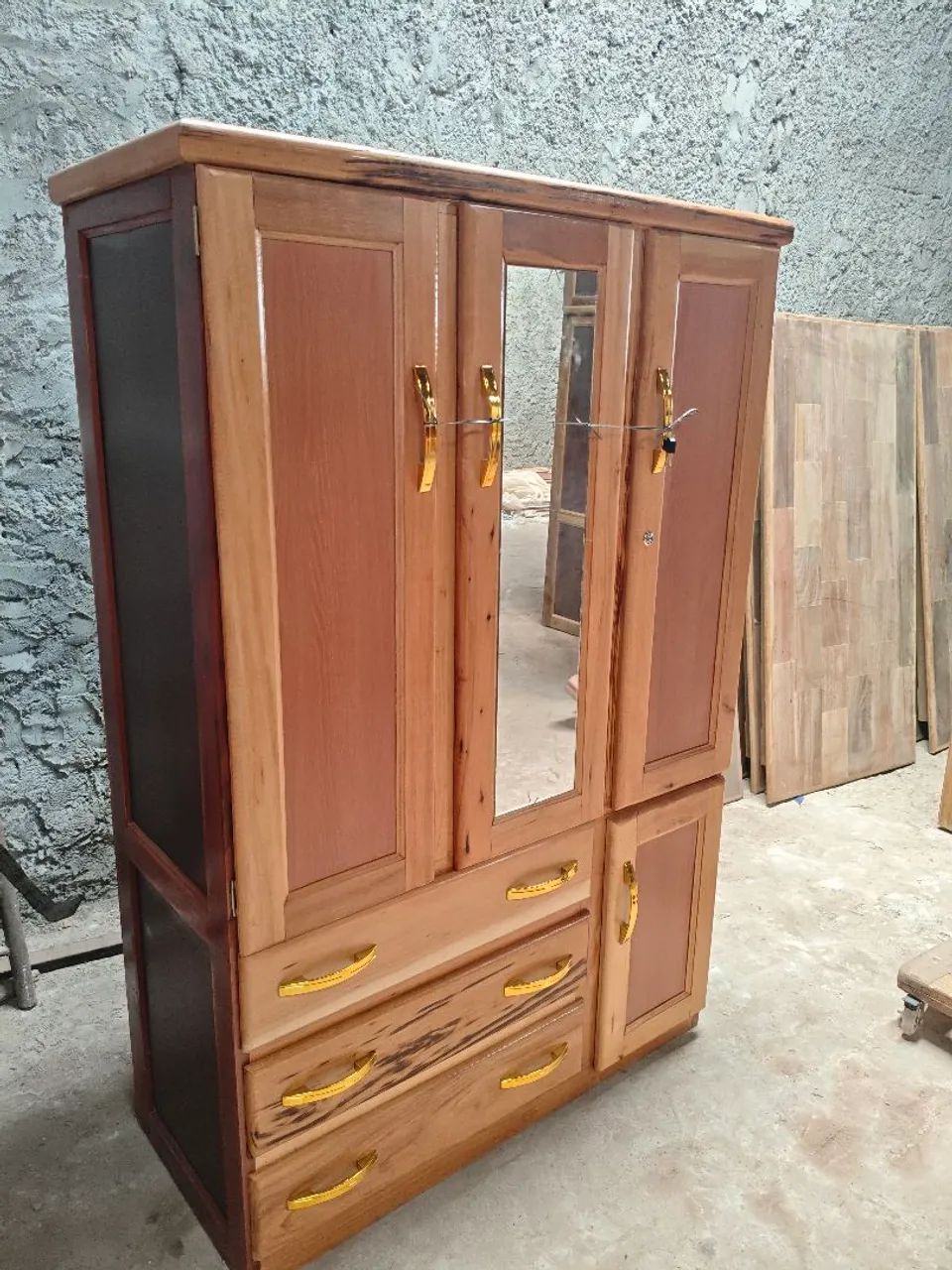 Guarda roupas de solteiro com espelho entrega grátis. - Foto 4