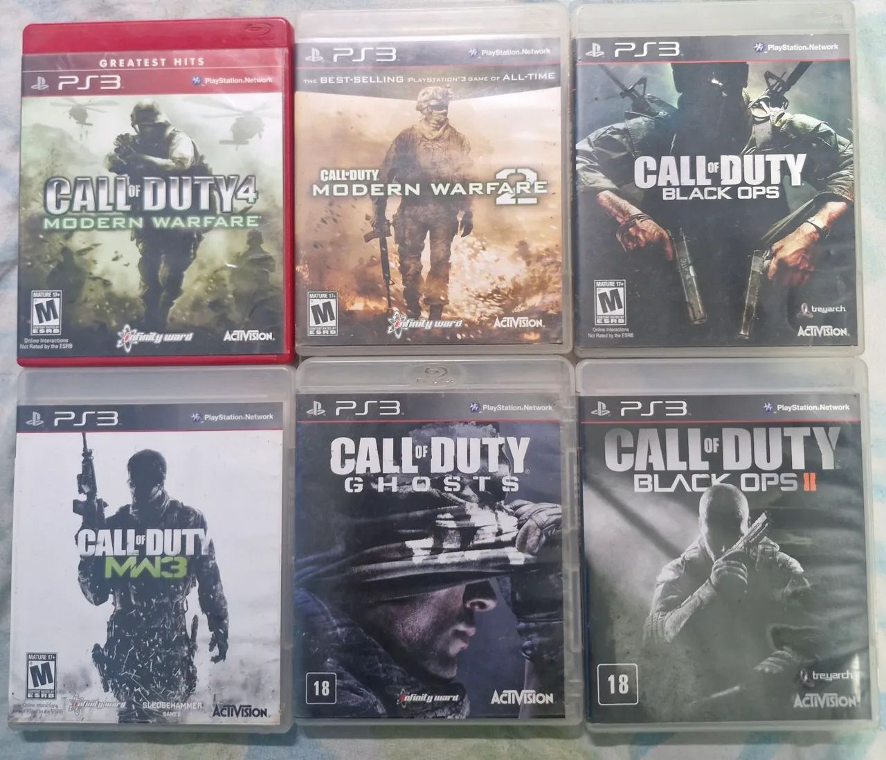 JOGOS COLEÇÃO CALL OF DUTY PARA PS3