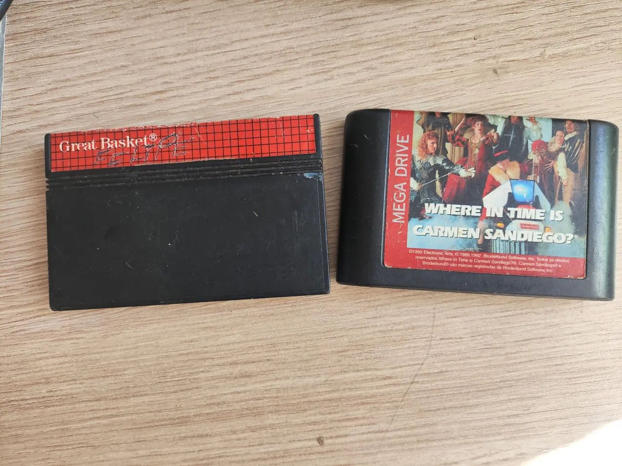 Fitas e jogos mega drive