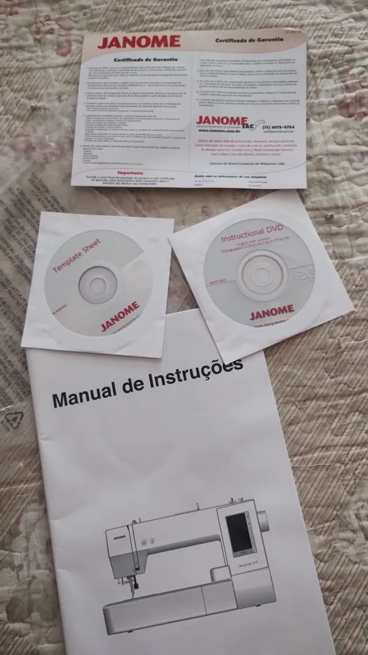 Máquina de bordar Janome 400e, único dono, com nota fiscal. - Foto 3