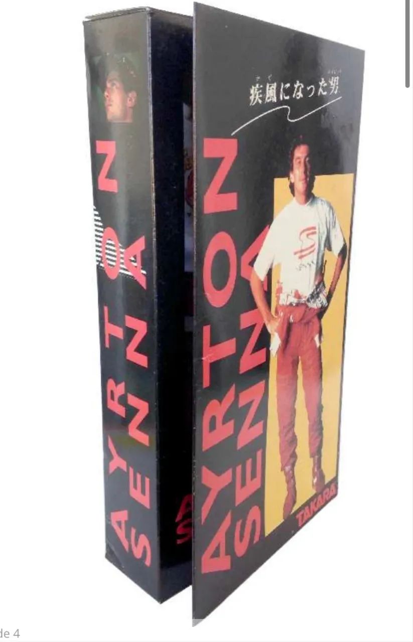 Boneco Ayrton Senna em P.V.C. + tecido Takara similar Hot-Toys tam