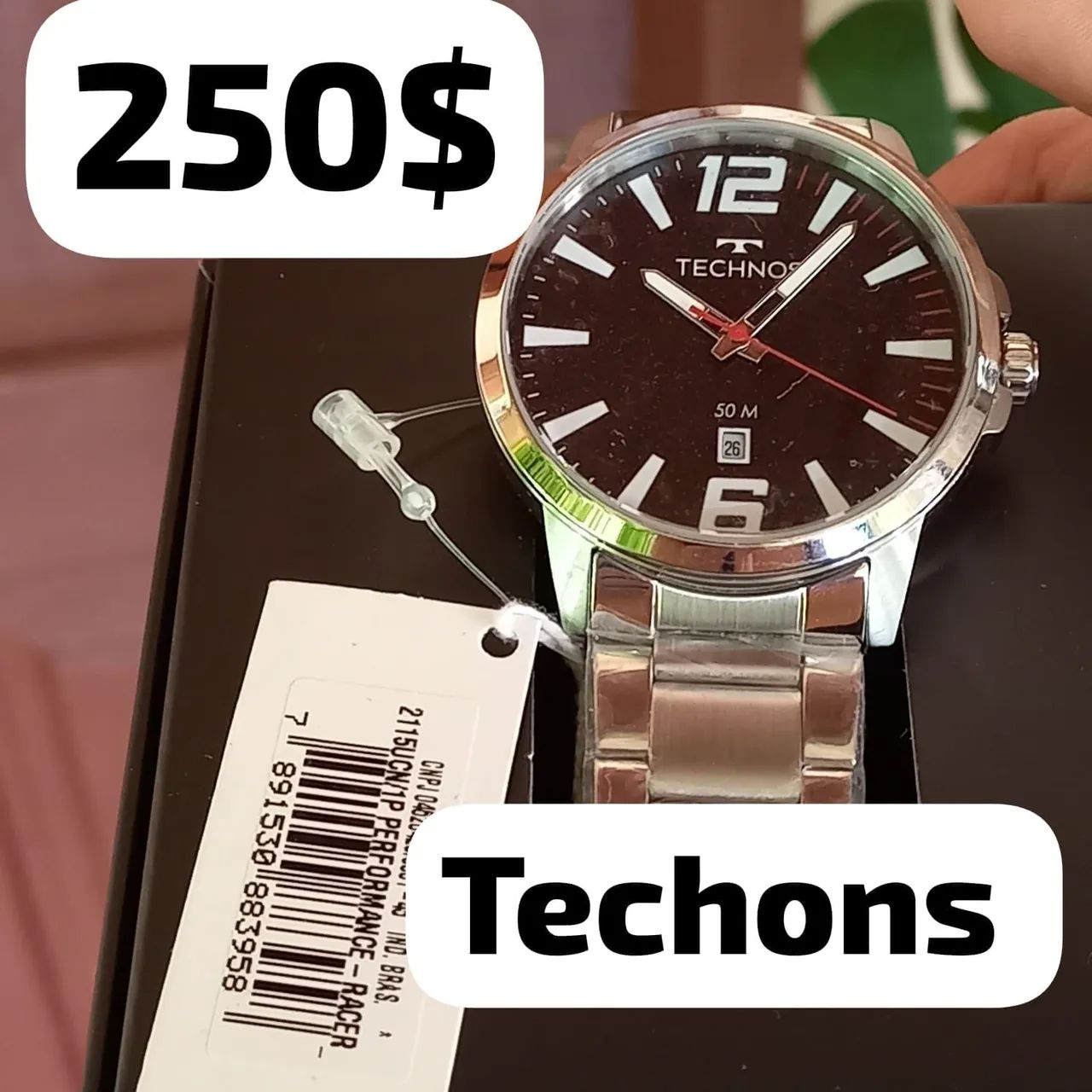 Relógio techons original novo 