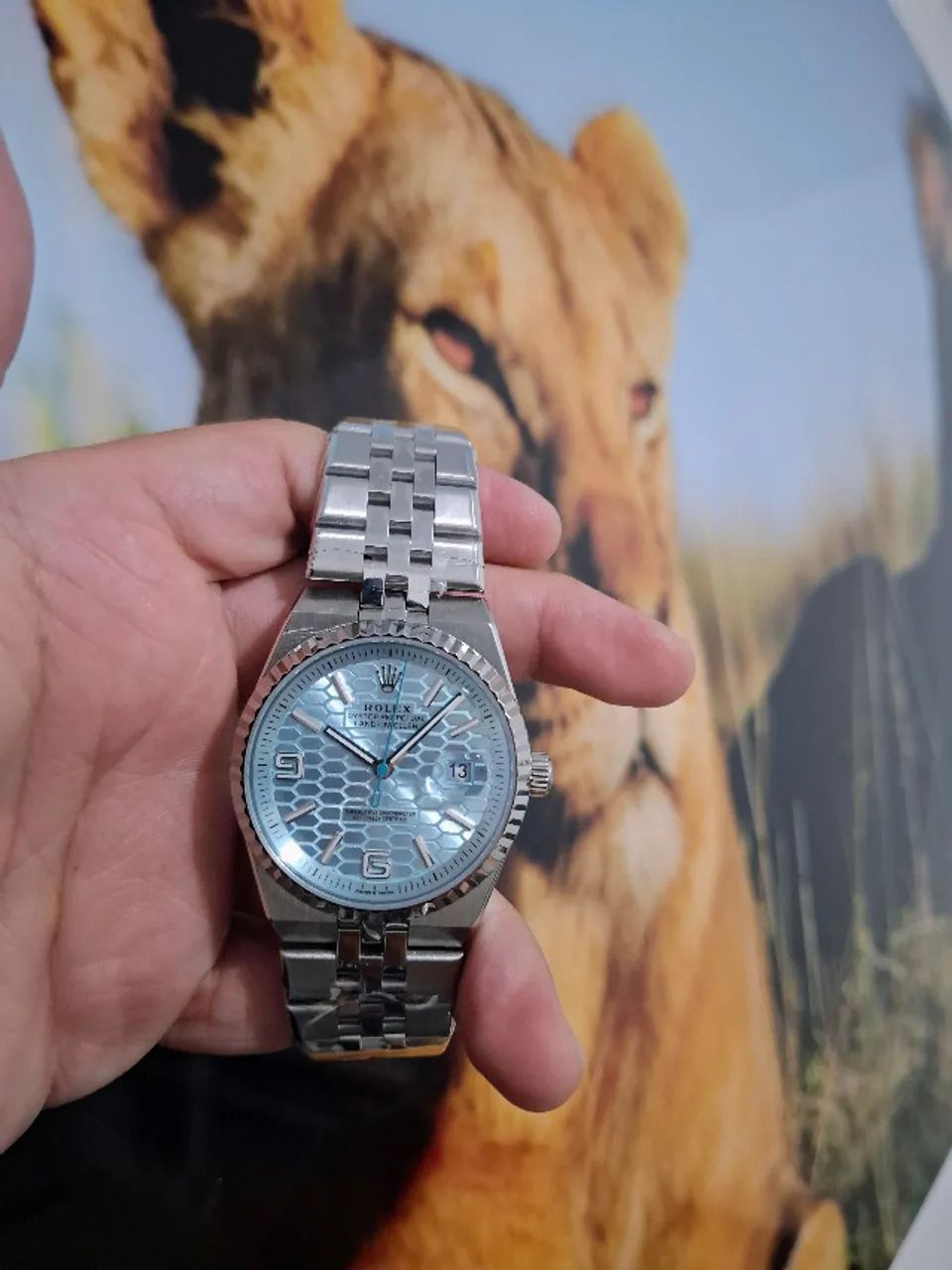 Relógio Rolex Modelo Land Dweller Mostrador Azul _ AUTOMÁTICO  - Foto 4