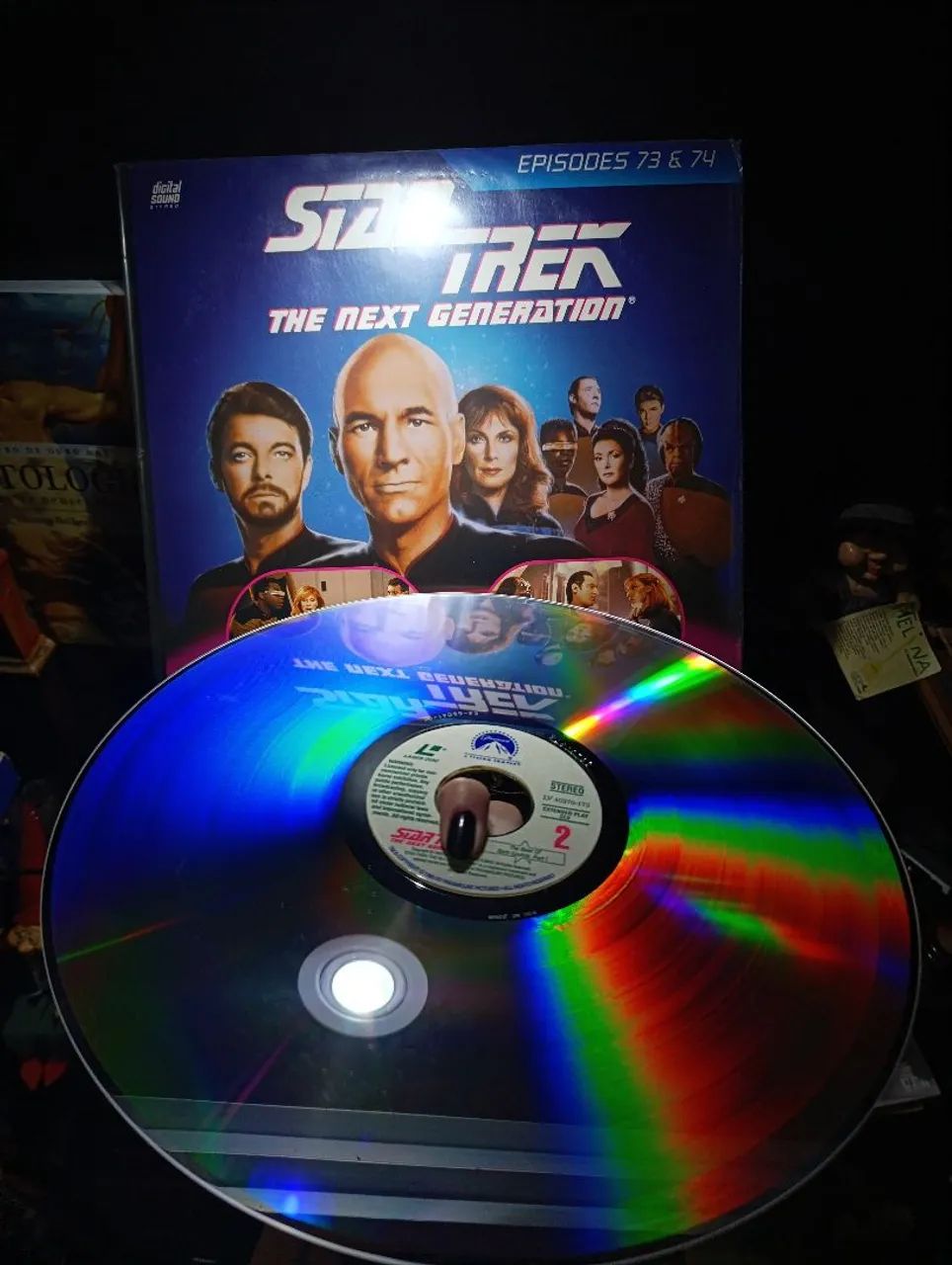 Laserdisc Star Trek The Next Generation 73 e 74 - Foto 2
